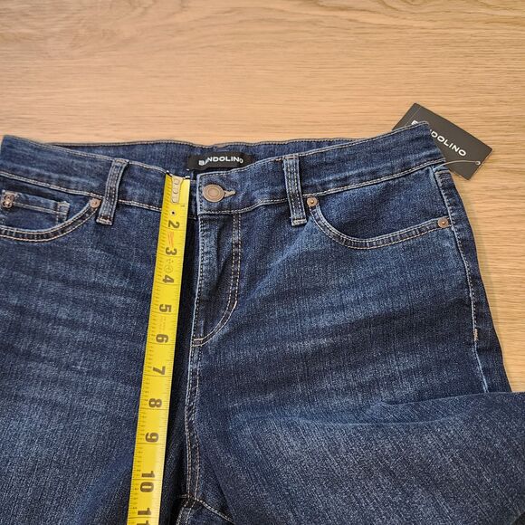 Bandolino Jeans Womens 12 PS Dark Wash Mandie Perfect Fit Straight Leg 33x27 NWT - Picture 7 of 12